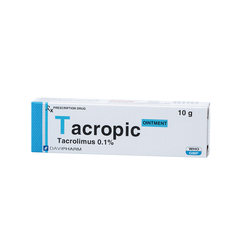 TACROPIC 0,1% Hộp 1 Tuýp Davipharm