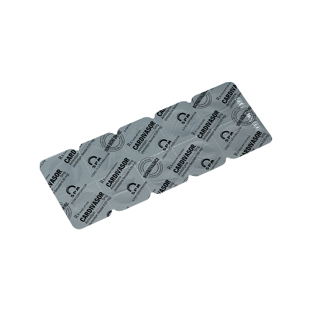 CARDIVASOR Hộp 50 vỉ x 10 viên