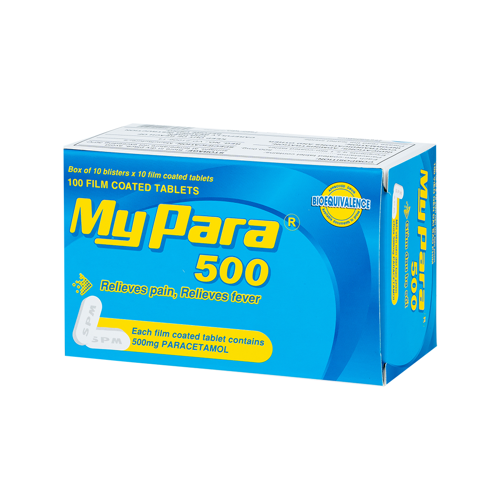 Mypara 500mg Hộp 10 vỉ x 10 viên