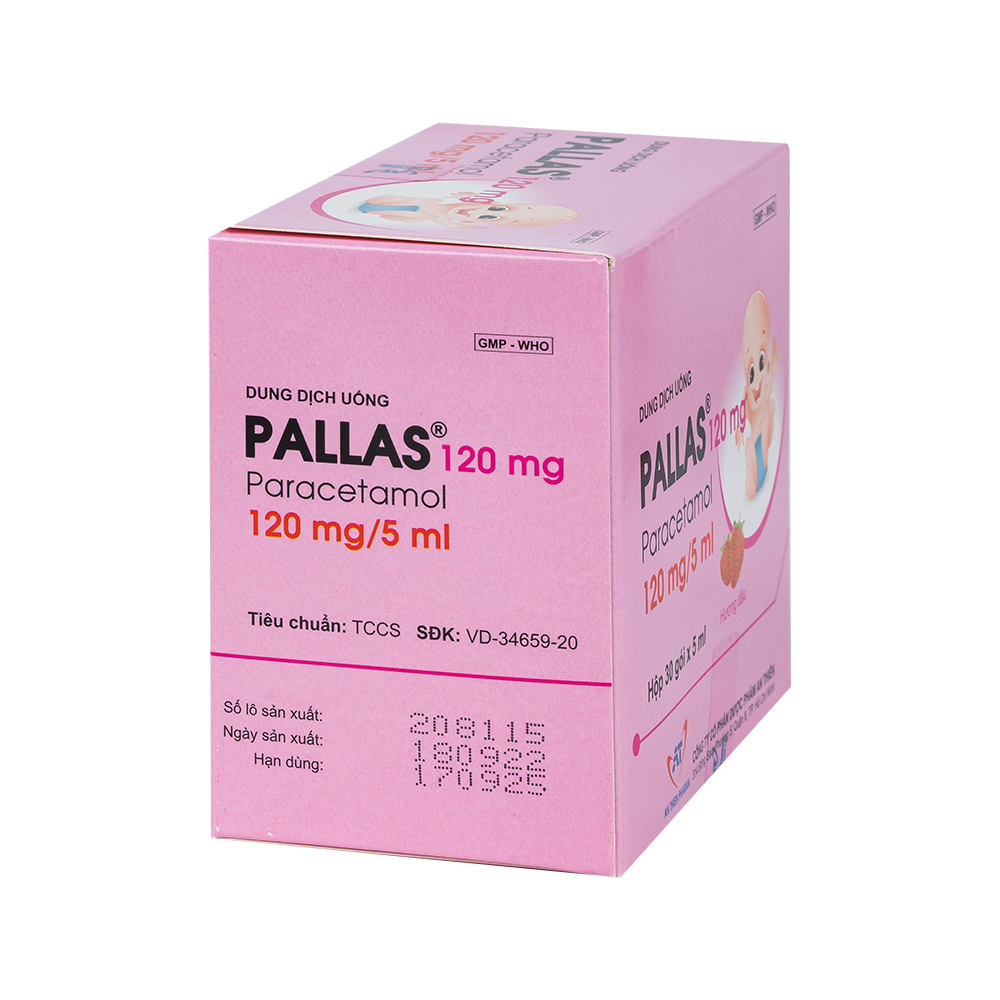 PALLAS 120mg Hộp 30 gói x 5 ml