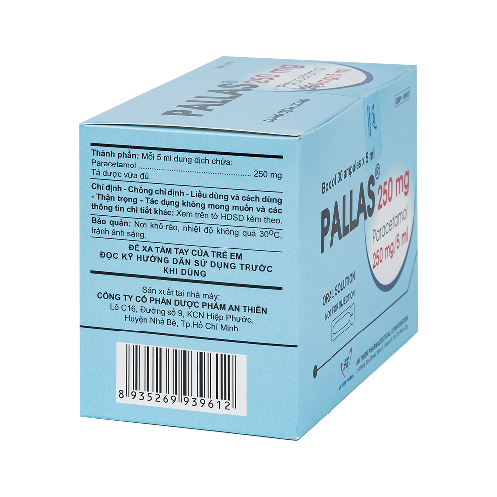 PALLAS 250 mg Hộp 30 ống x 5 ml