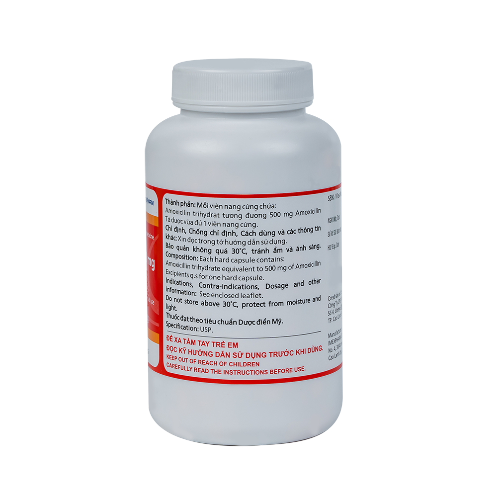 Pharmox 500 mg chai 200 viên