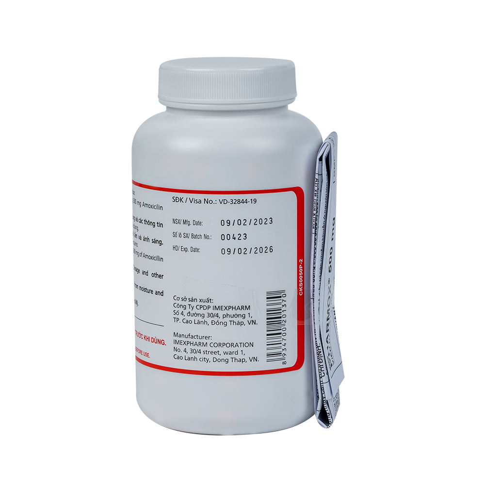 Pharmox 500 mg chai 200 viên