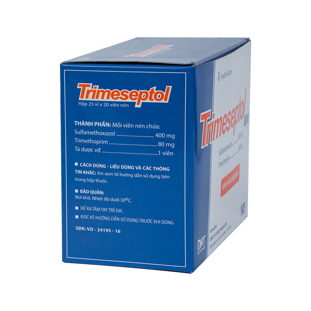 Trimeseptol nén vỉ Hộp 25 vỉ x 20 viên  Hataphar