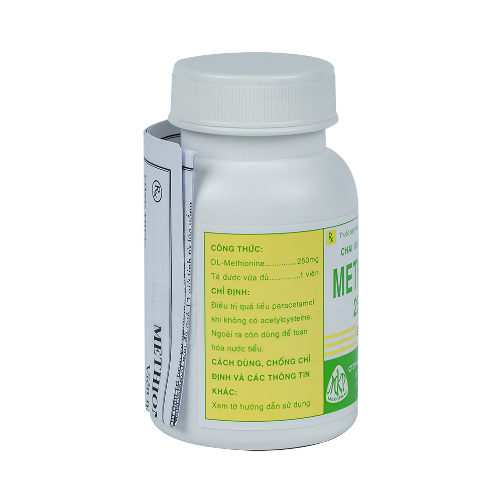 METHIONINE 250mg (C/100VNA)