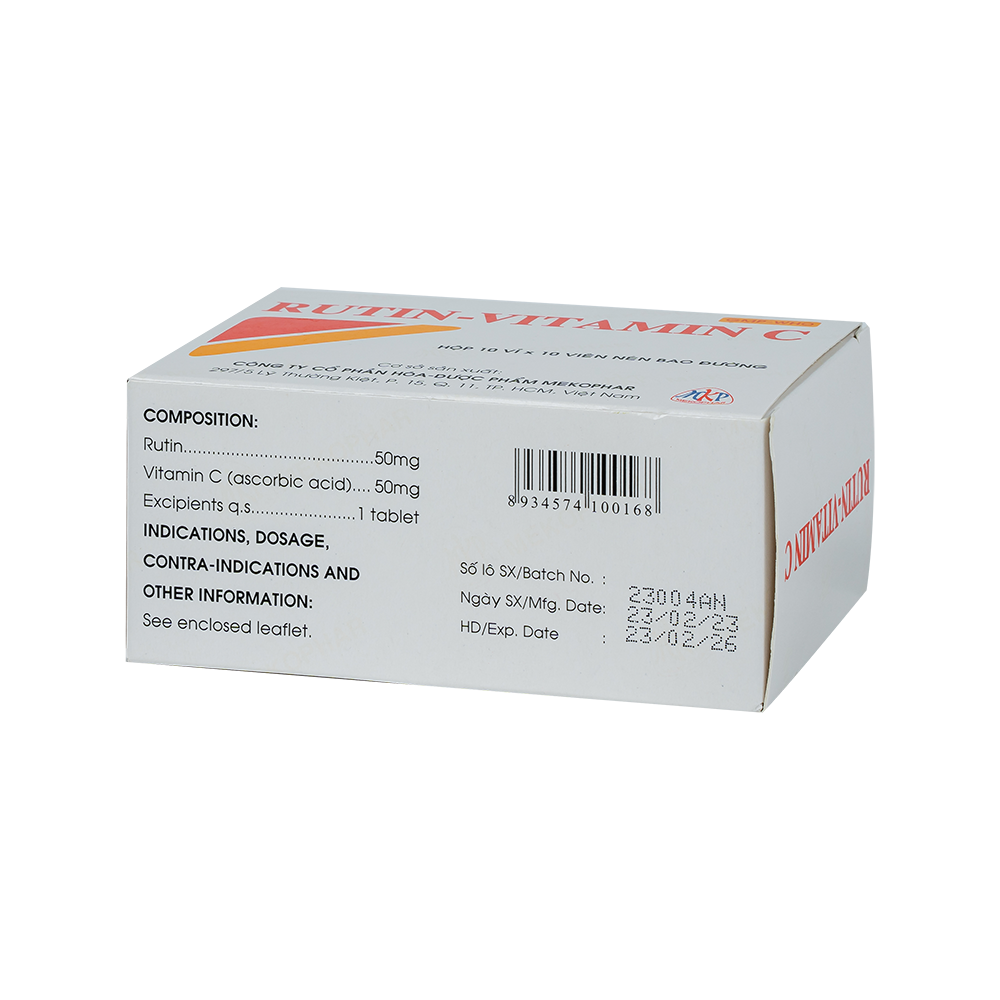 RUTIN -VITAMIN C (H/100VBĐ)