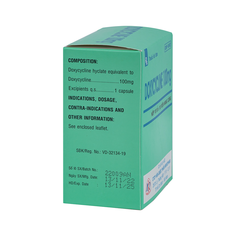 DOXYCYCLINE 100mg (H/100VNA)