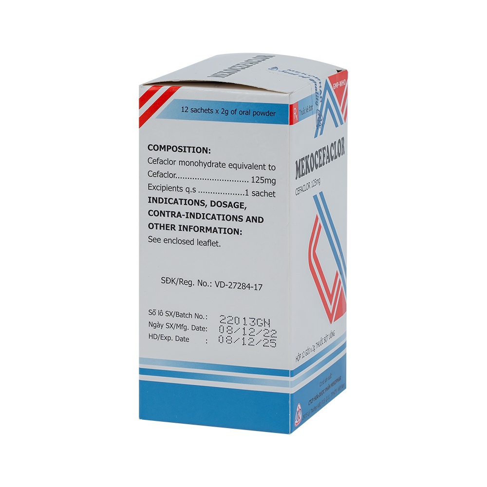 MEKOCEFACLOR(125mg H/12gói)