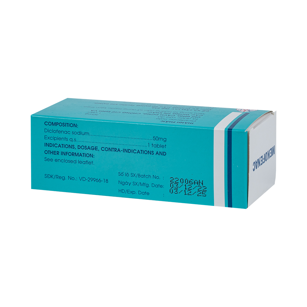 MEKOFENAC (50mg H/100VBP)