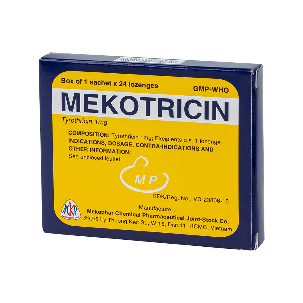 MEKOTRICIN (1mg- Hộp/24Vngậm)