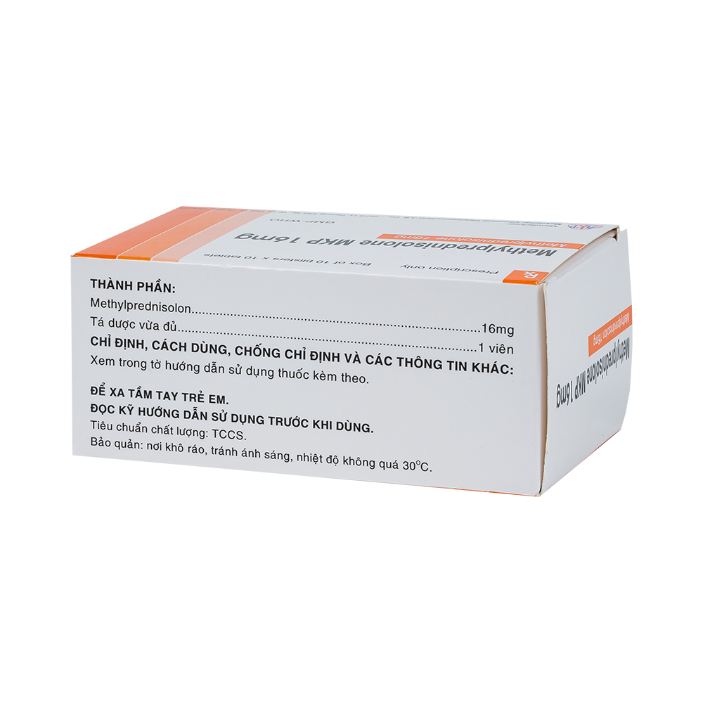 METHYLPREDNISOLONE MKP 16mg (H/100VNE)