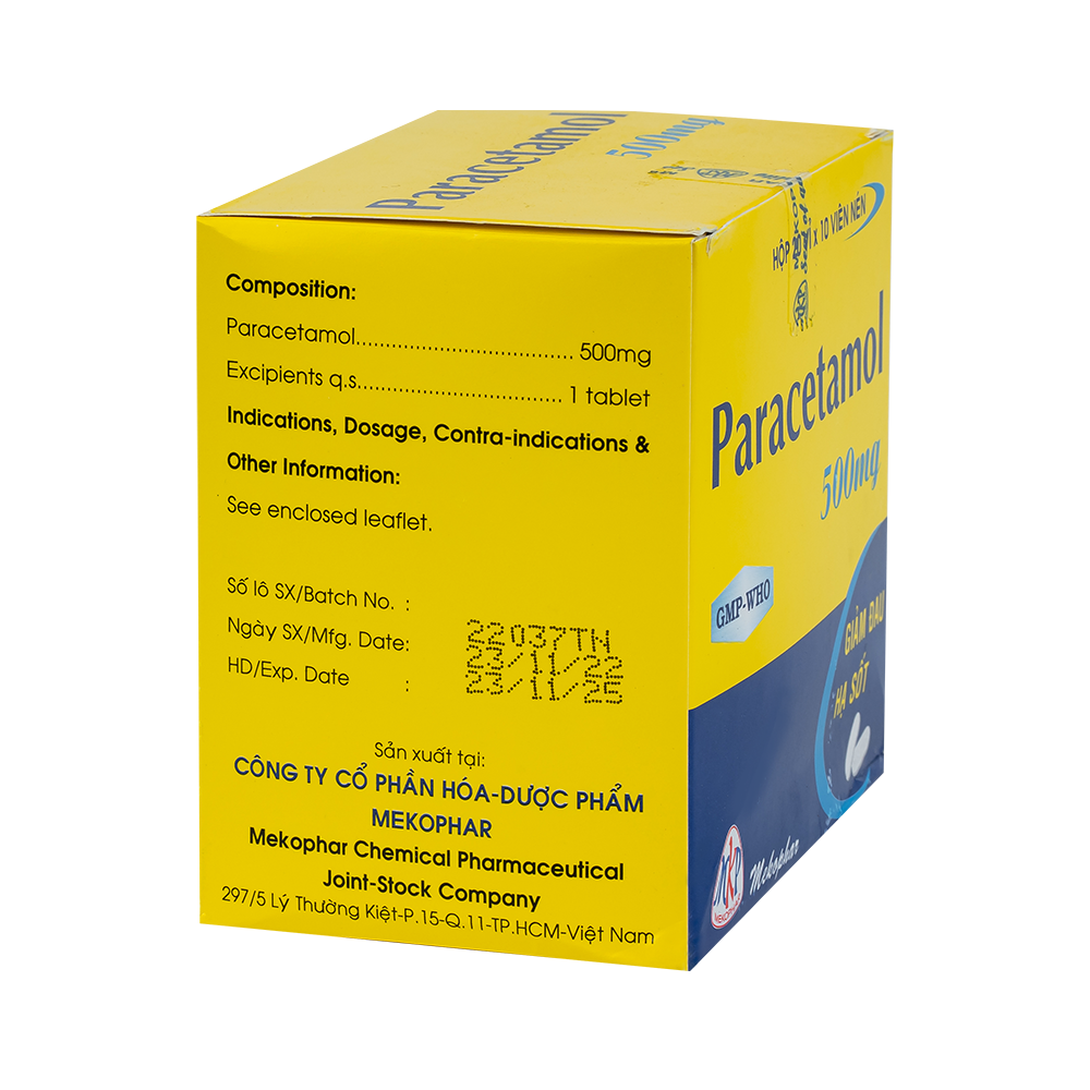PARACETAMOL 500mg(H/200VD)