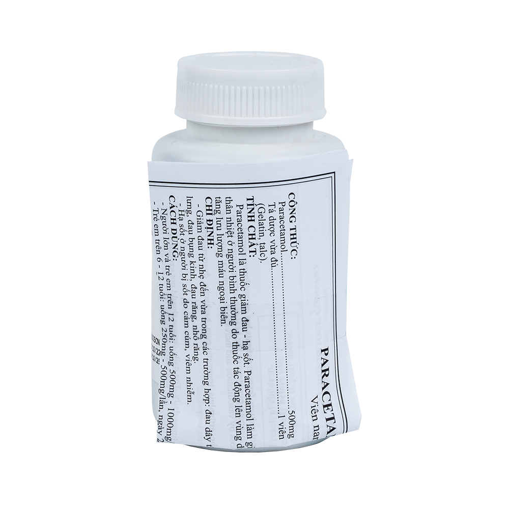 PARACETAMOL500mg (C/100VNA)