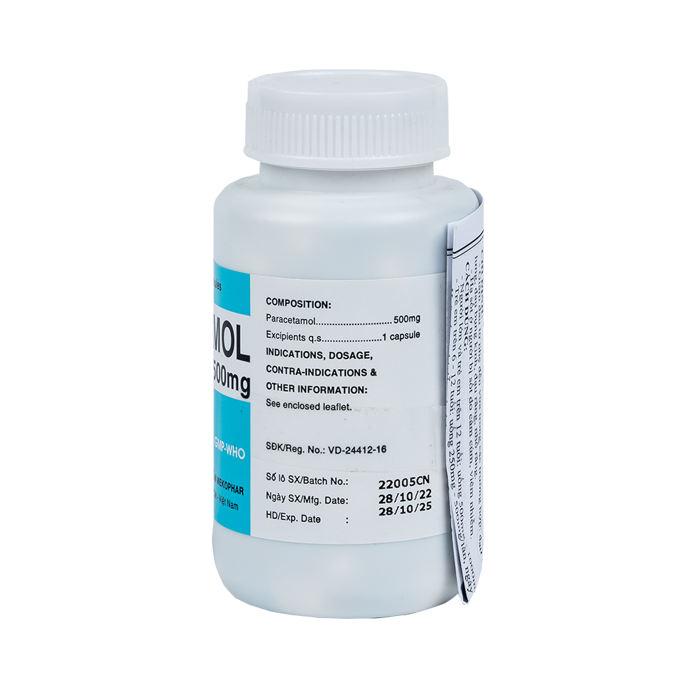 PARACETAMOL500mg (C/100VNA)