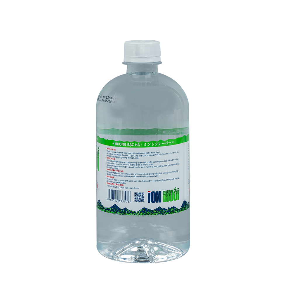 NƯỚC SÚC MIỆNG I-ON MUỐI ( Hương Biển, Hương Bạc Hà) (ALKALINE) Chai 680ml