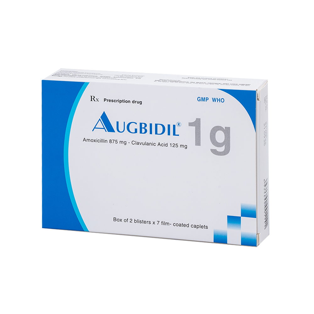 Augbidil 1g H/14 Hộp 2 Vỉ x 7 Viên Bidiphar