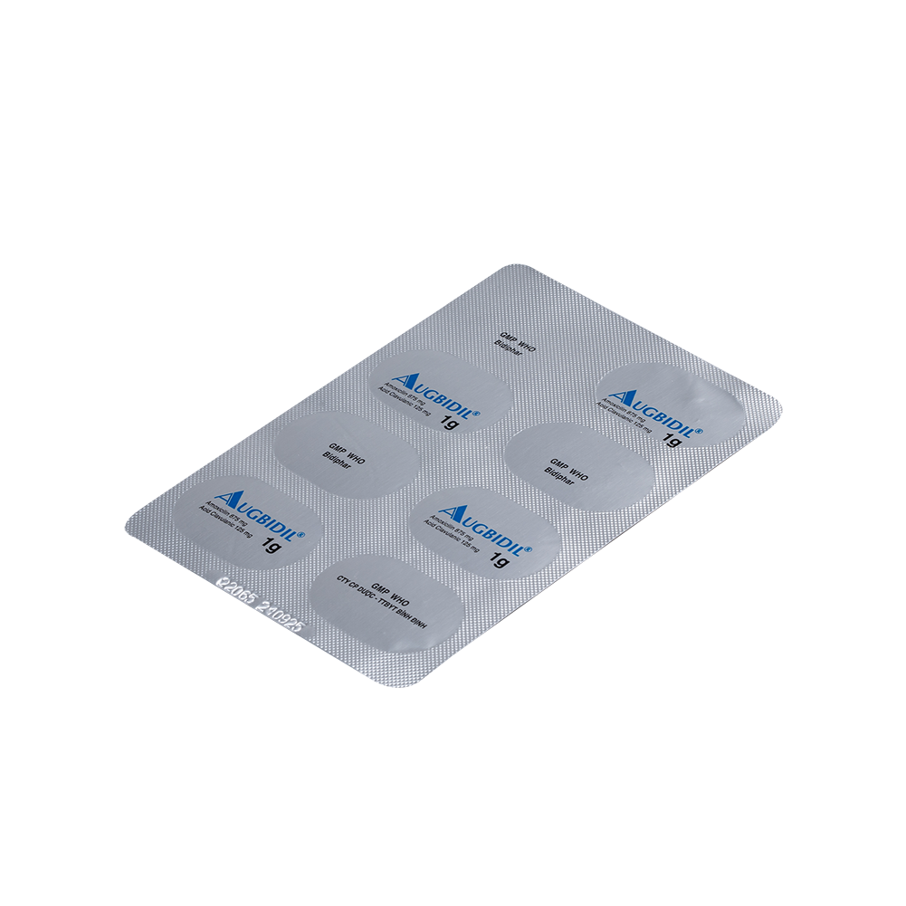 Augbidil 1g H/14 Hộp 2 Vỉ x 7 Viên Bidiphar