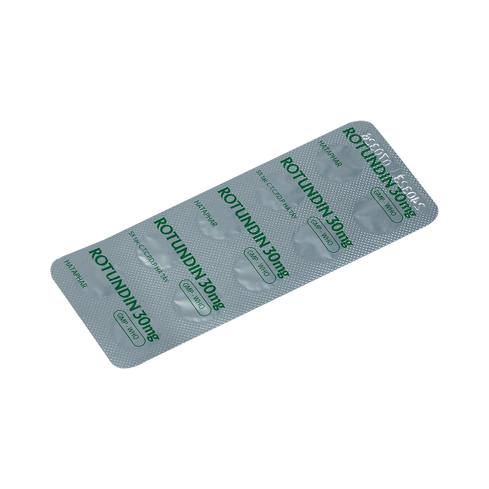 Rotundin Hộp 10 vỉ x 10 viên nén Hataphar