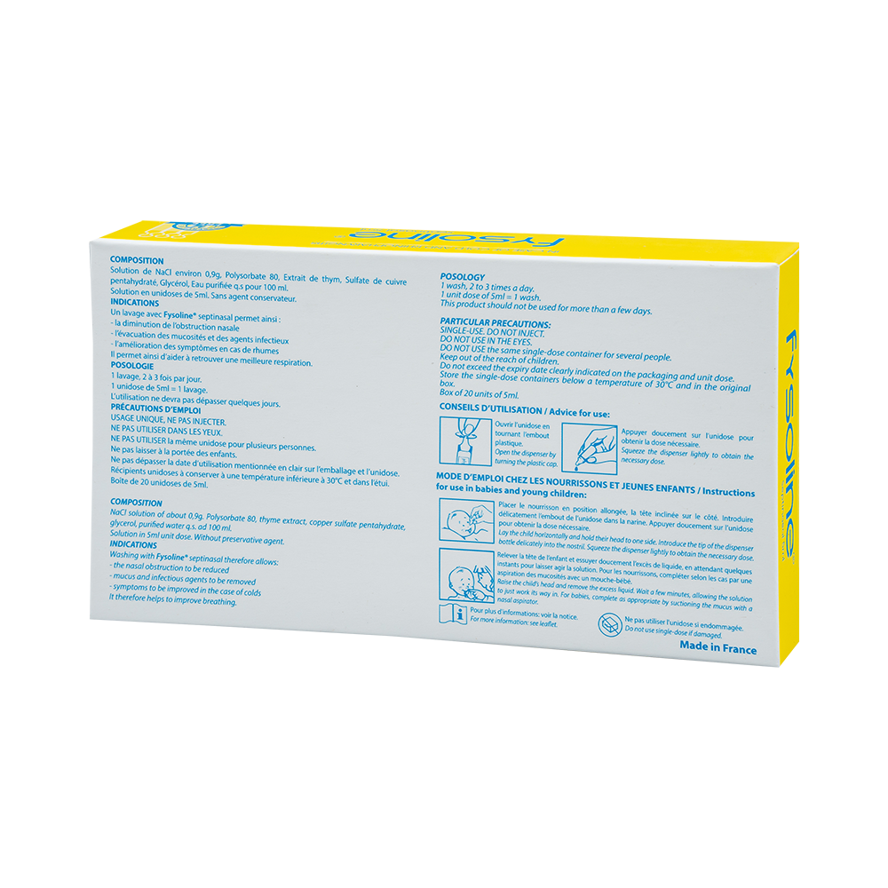 Fysoline Septinasal ( Hộp 20 ống ) Hộp 20 ống x 5ml Gifrer