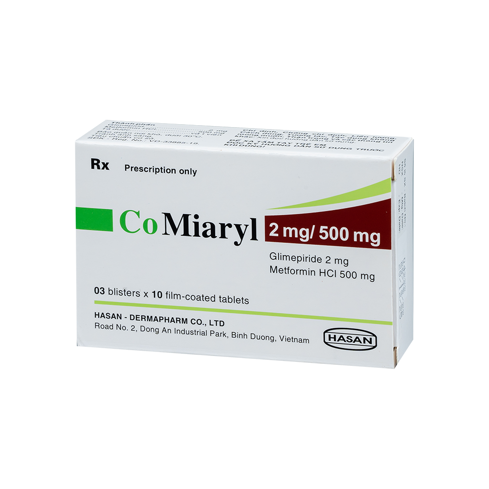 CO MIARYL 2MG/500MG H/30V HASAN