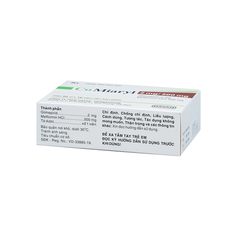 CO MIARYL 2MG/500MG H/30V HASAN