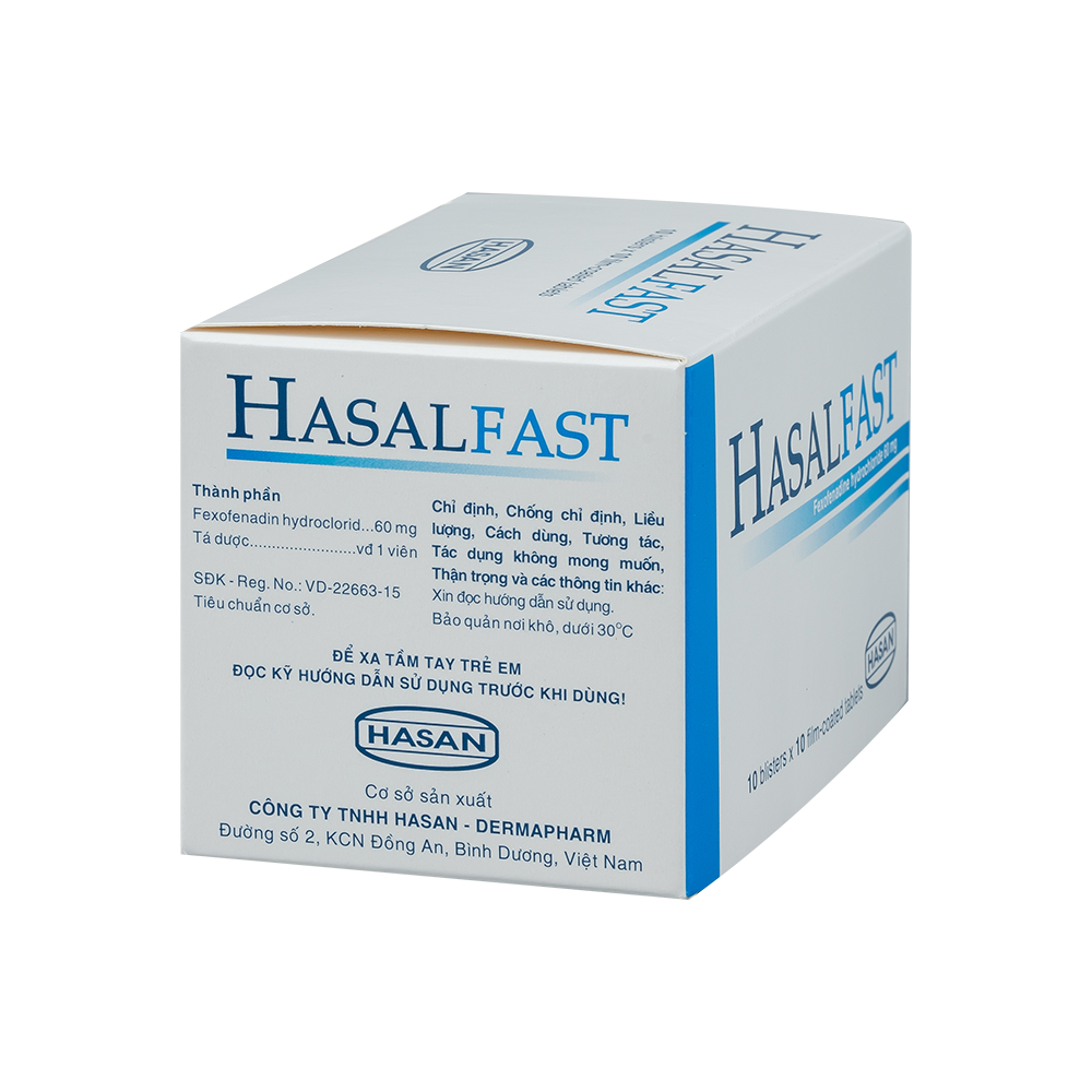 HASAL FAST 60MG HỘP/100V NÉN DÀI HASAN