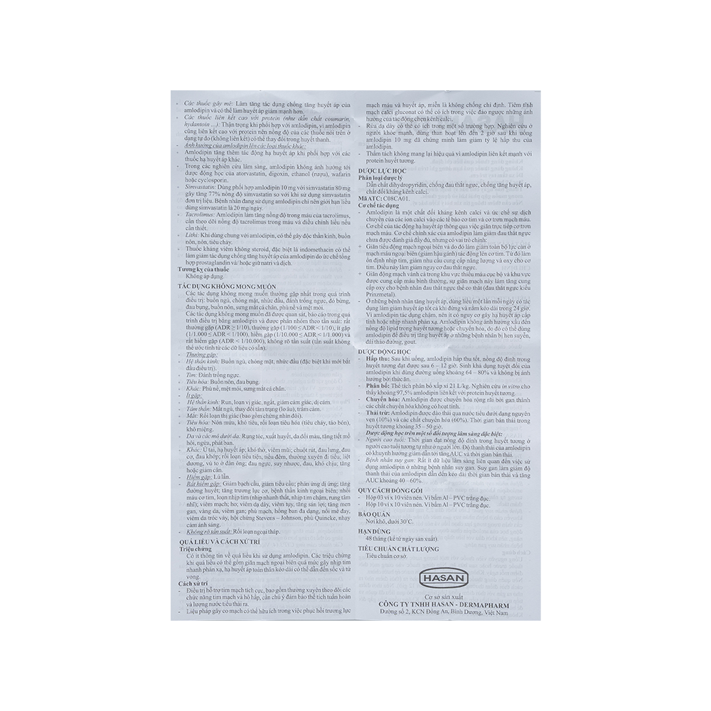 HASANLOR 5MG H/100V HASAN