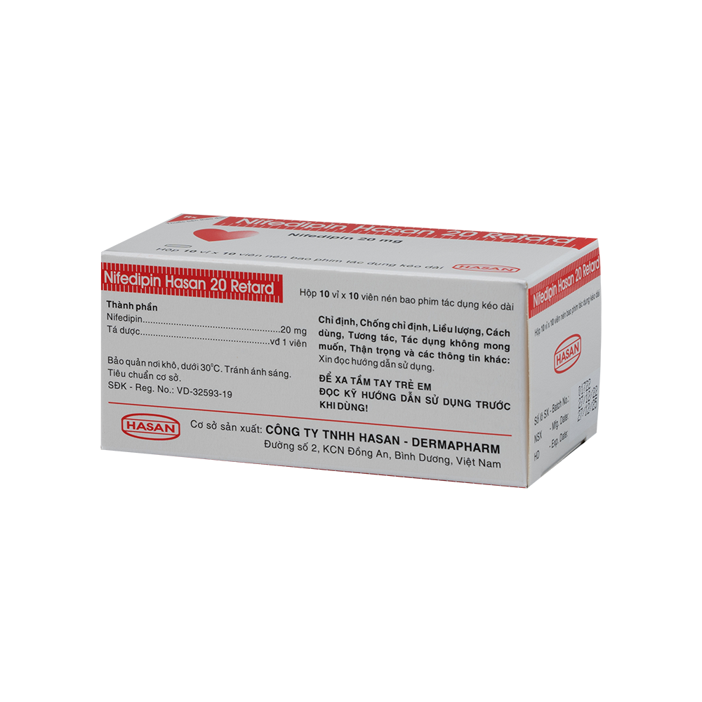 NIFEDIPIN 20 RETAR H/100V HASAN