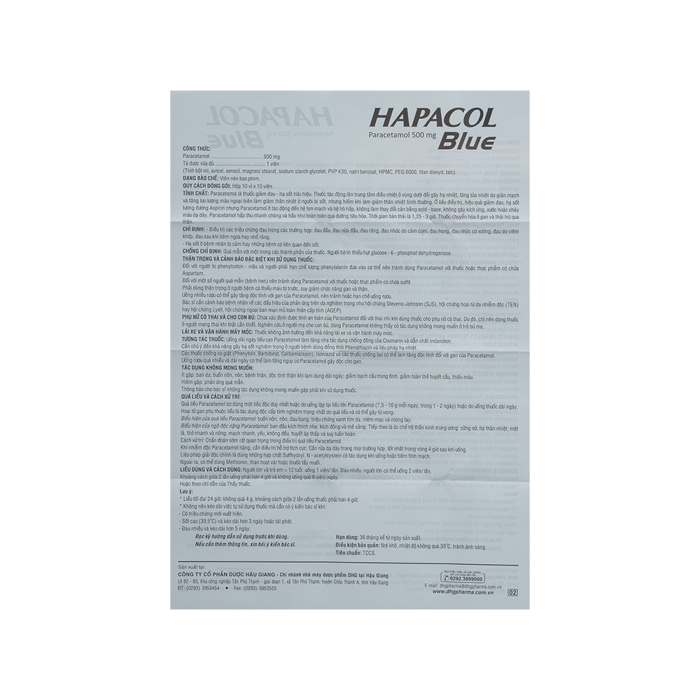 Hapacol Blue v/10 h/100 t/9600