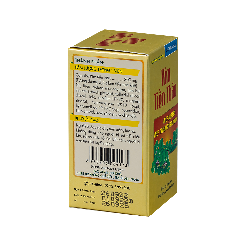 Kim Tiền Thảo hộp 1 chai/100 t/21600