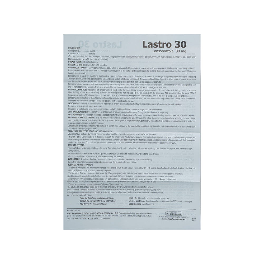 Lastro 30 v/10 h/30 t/3600