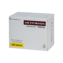 Metformin 1000mg v/10, h/100 Hộp 10 vỉ x 10 viên TVPharma