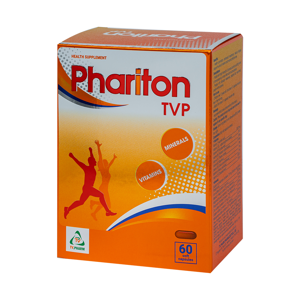 Phariton TVP v/5,h/60 Hộp 12 vỉ x 5 viên TVPharma