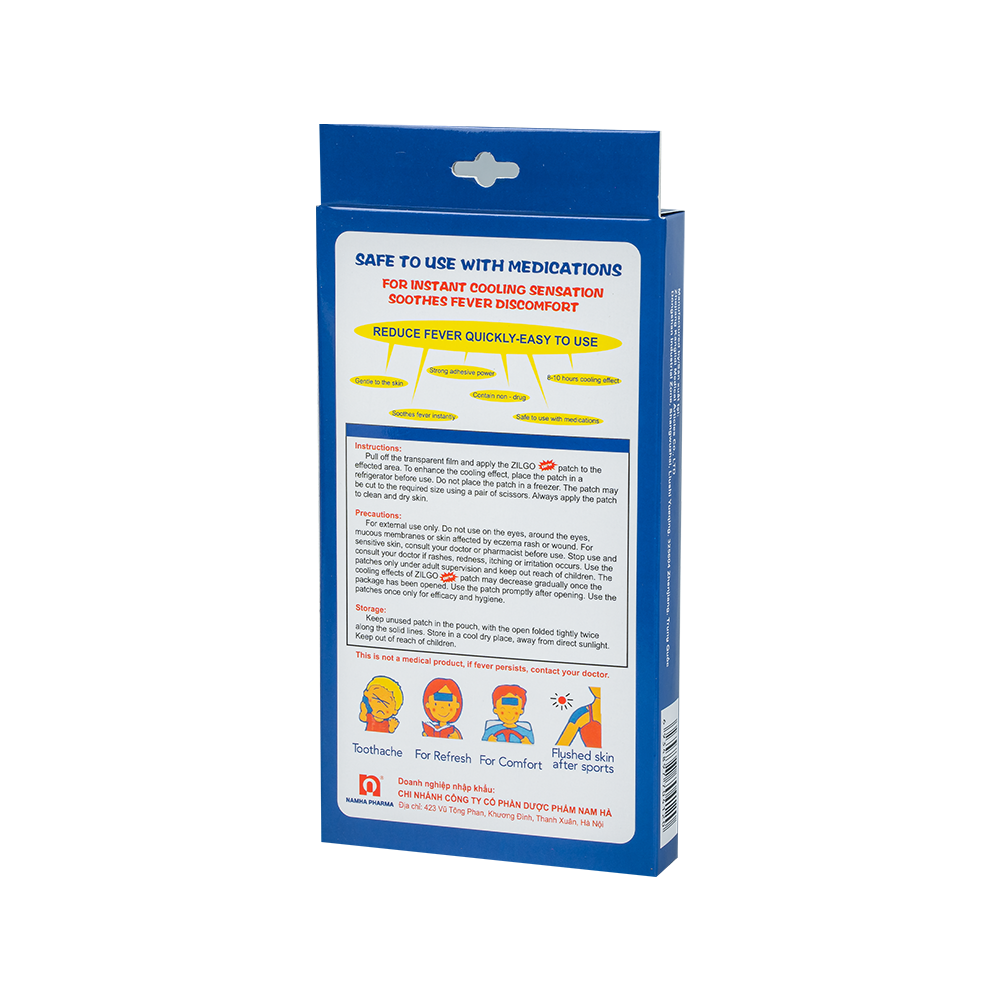 Zilgo Coolpatch (Thùng x 60 hộp x 3 túi x 2 miếng)