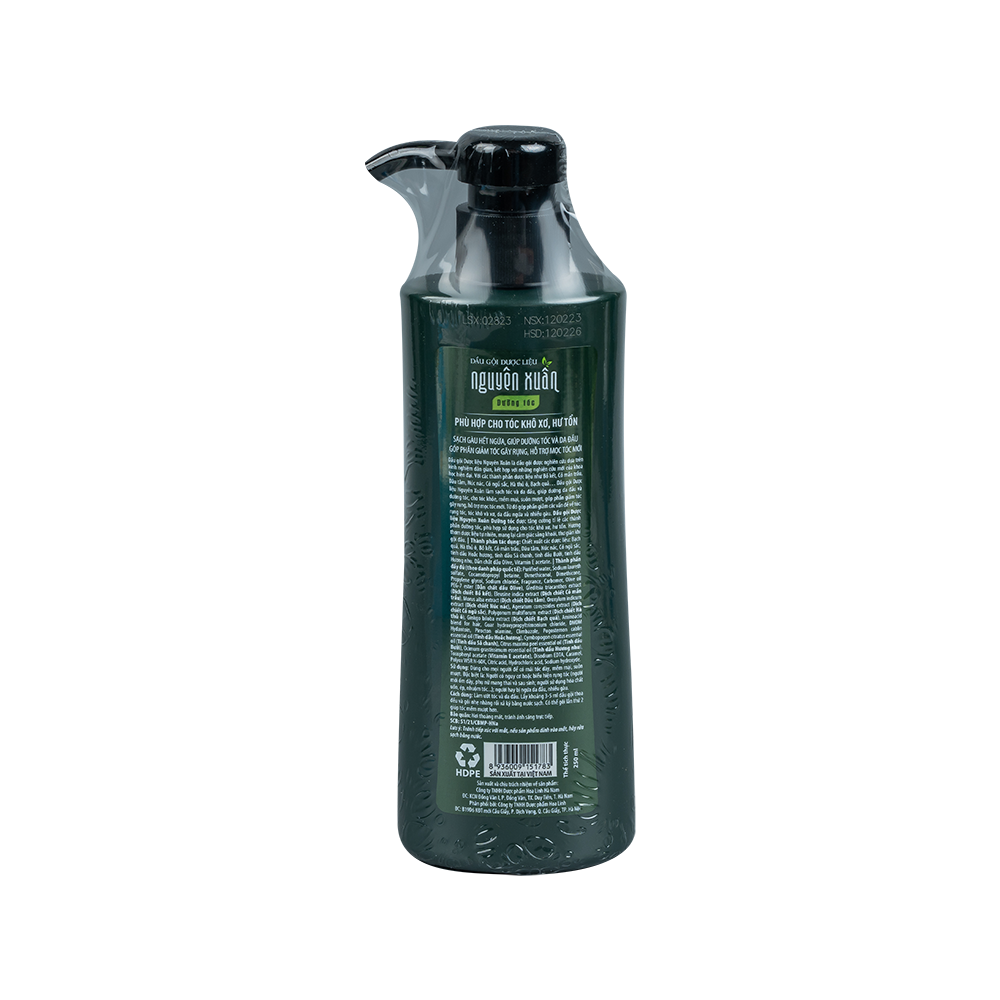 Dầu gội Nguyên Xuân dưỡng tóc 250ml (chai xanh) Chai 250 ml Hoa Linh
