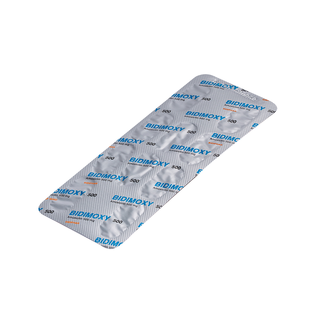 Bidimoxy 500 H/100 Hộp 10 Vỉ x 10 Viên Bidiphar