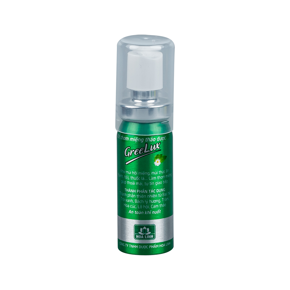 Xịt thơm miệng Greelux Fresh Mint Cool 12ml (Lá) Lọ 12 ml Hoa Linh ...