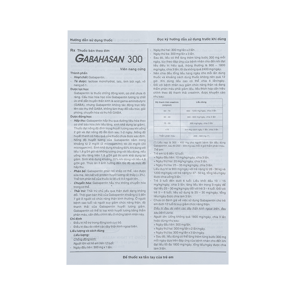 GABAHASAN 300 H/30V (GALEPTIC 300)