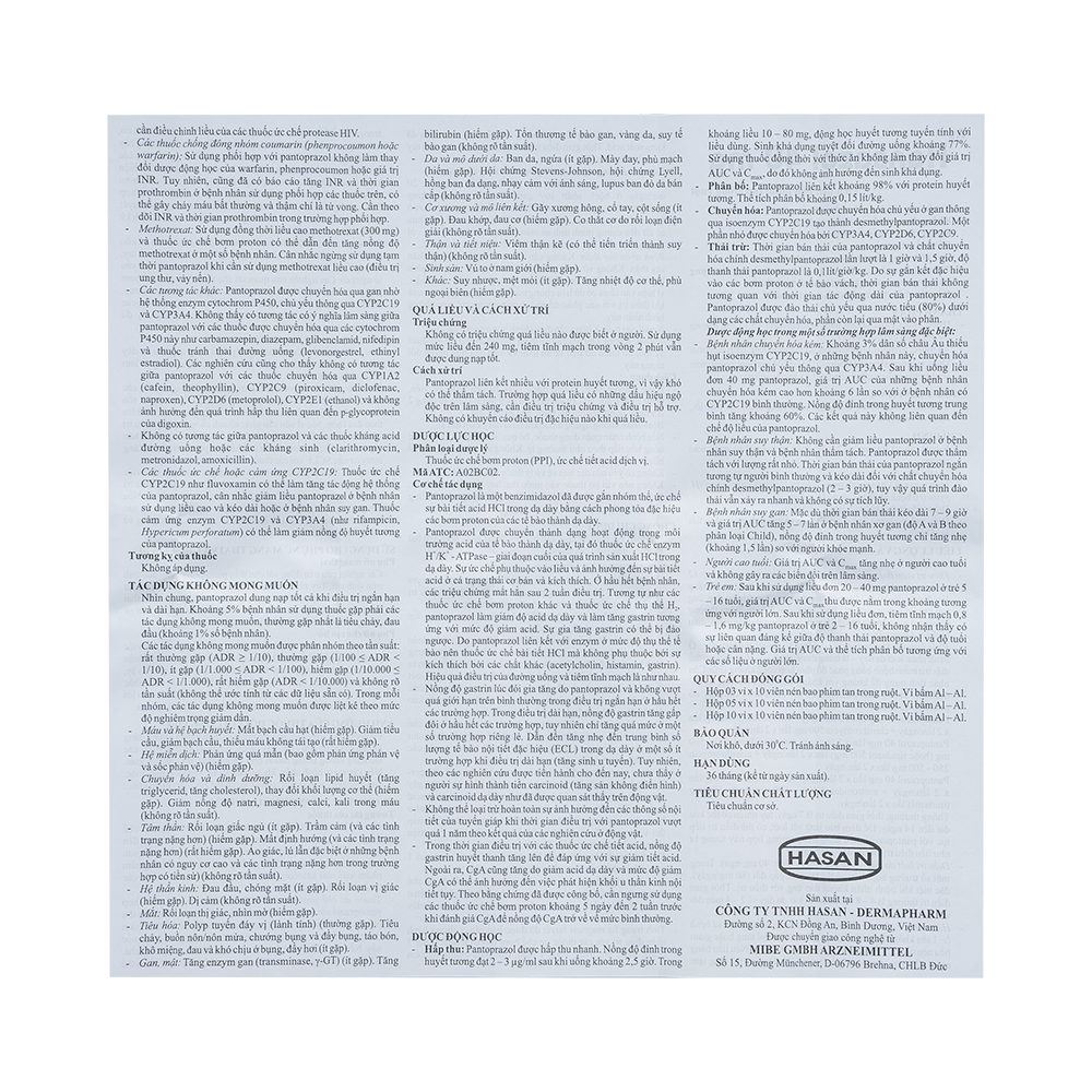 HANSAZOL 40MG H/30V HASAN