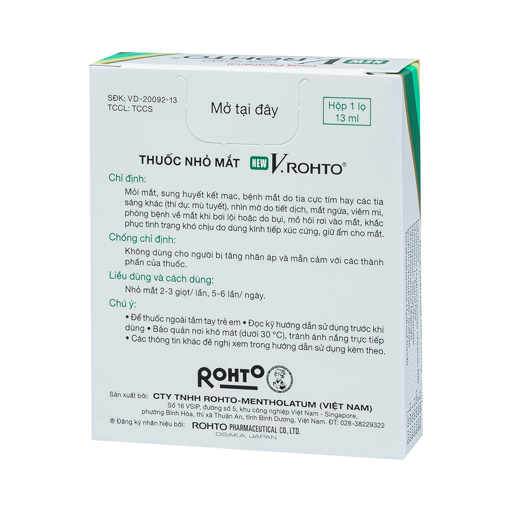 V.ROHTO NEW (XANH) C/13ML