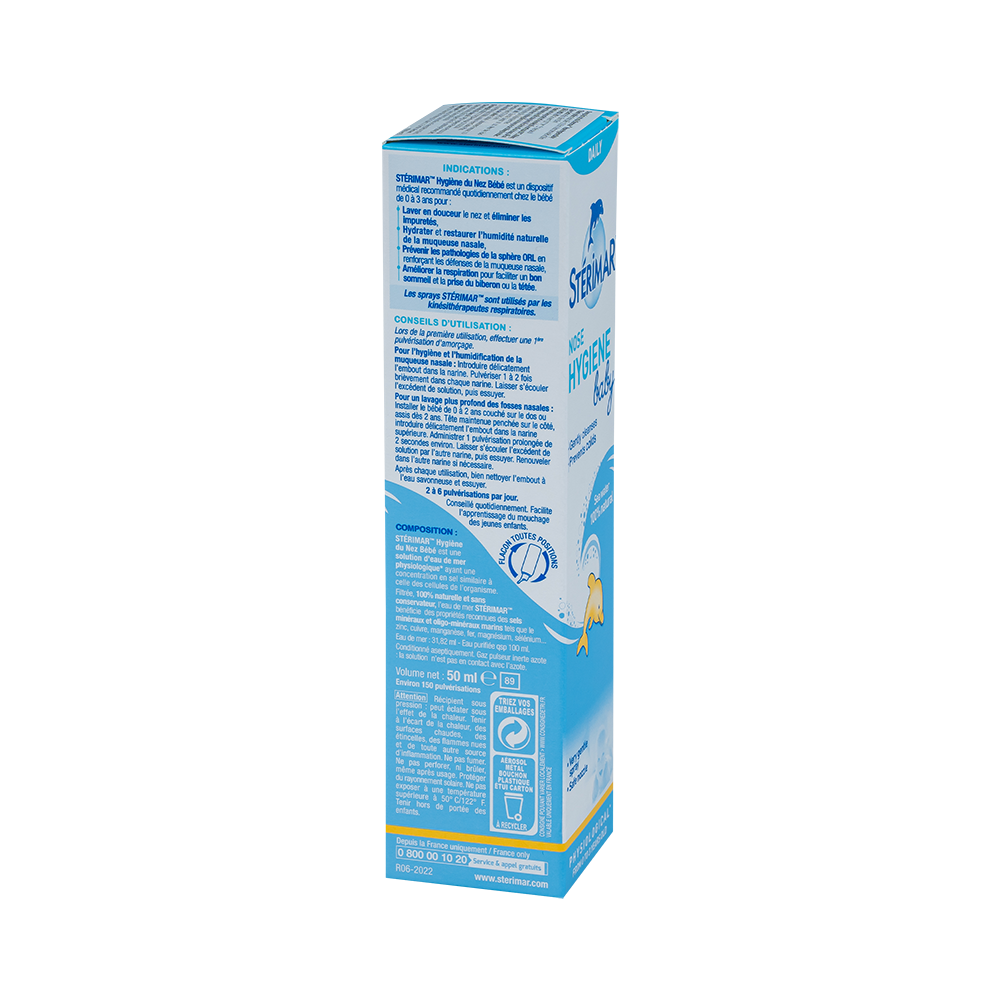STERIMAR NOSE HYGIENE BABY 50 ML Hộp 1 chai 50ml Hyphens