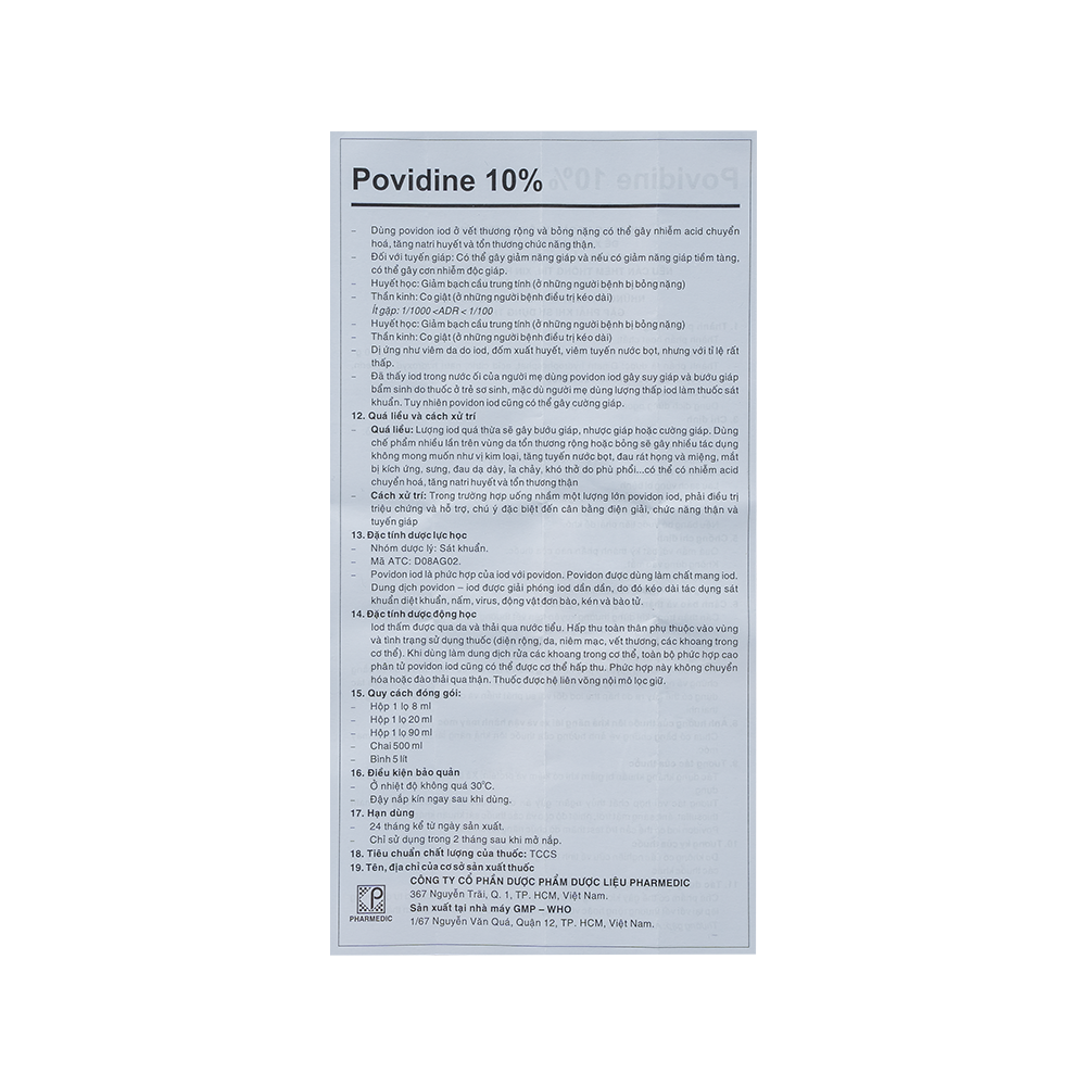 POVIDINE 10% Lọ 8ml
