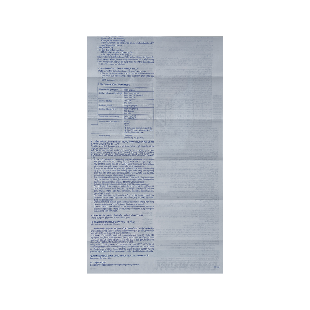 Efferalgan 500mg hộp 16 viên sủi