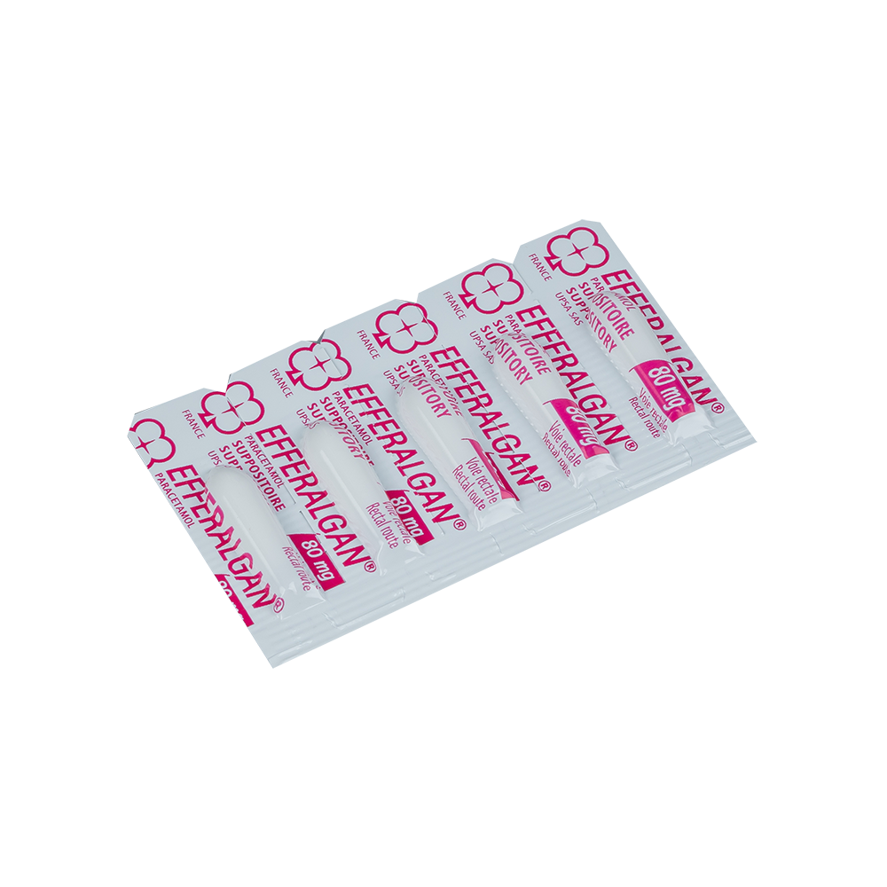 Efferalgan 80mg Suppo Hộp 10 viên đạn
