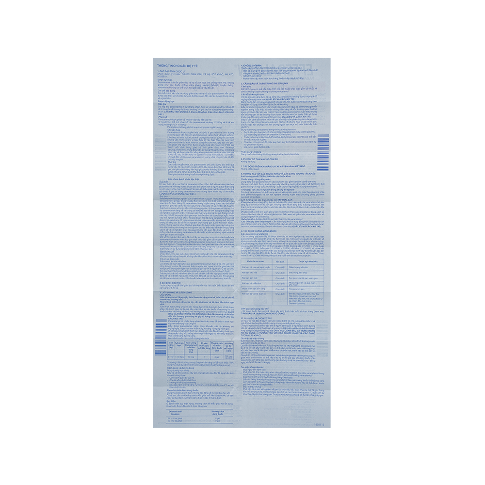 Efferalgan 80mg Suppo Hộp 10 viên đạn