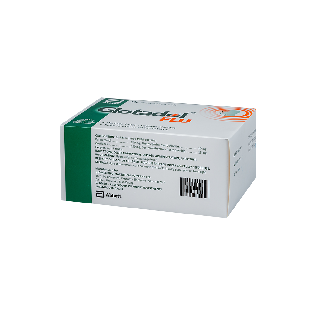 GLOTADOL FLU FCT/ box 10 x 10's ABBOTT