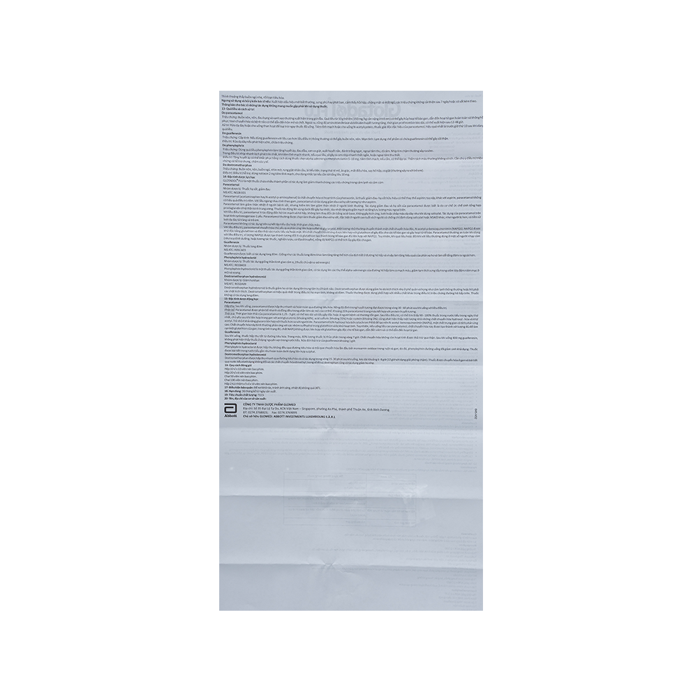 GLOTADOL FLU FCT/ box 10 x 10's ABBOTT