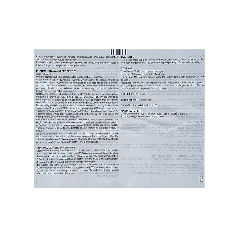 NO-SPA FORTE 80mg