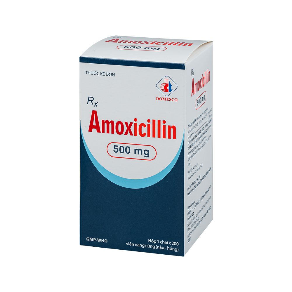 Amoxicillin 500 mg -NH Chai 200 viên Domesco