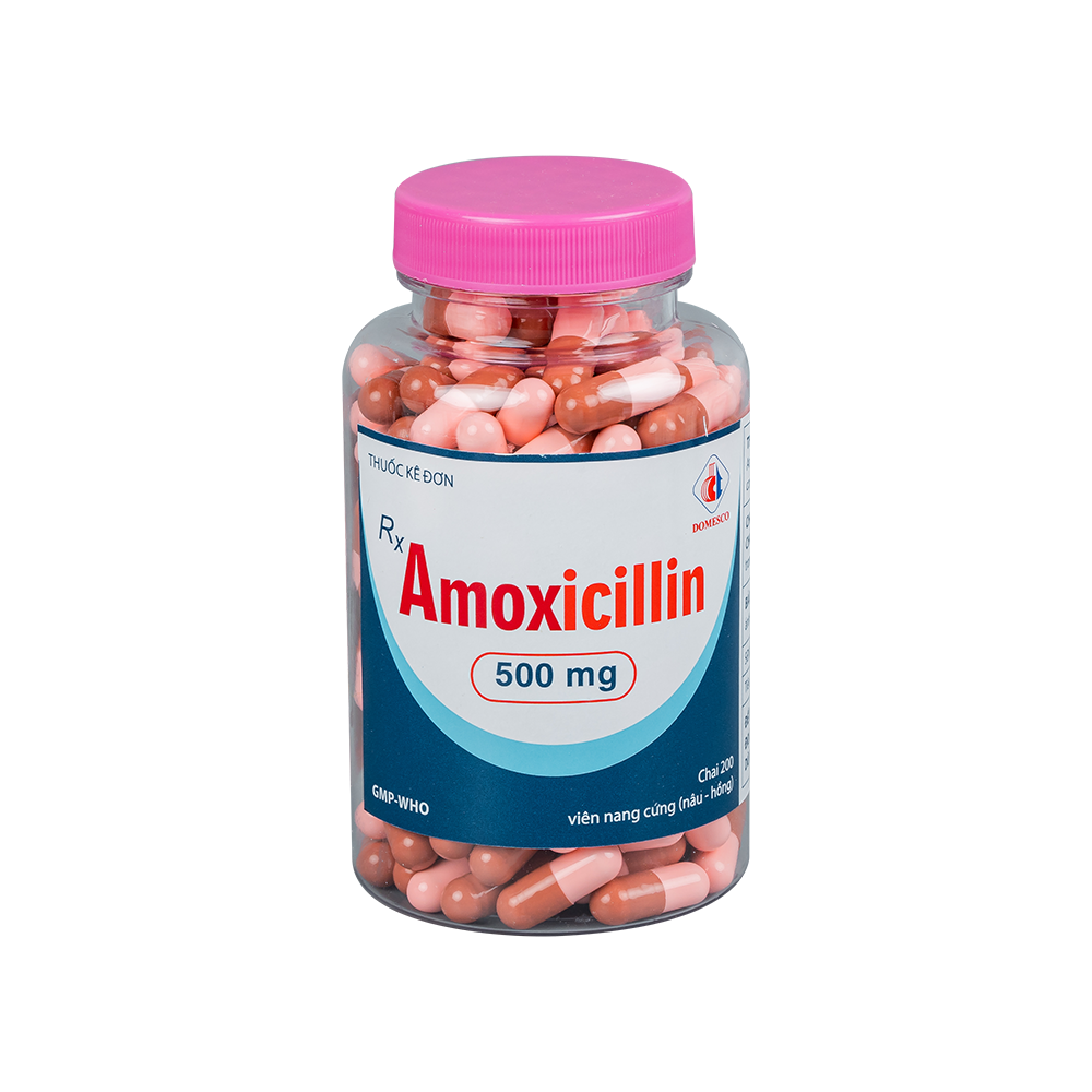 Amoxicillin 500 mg -NH Chai 200 viên Domesco